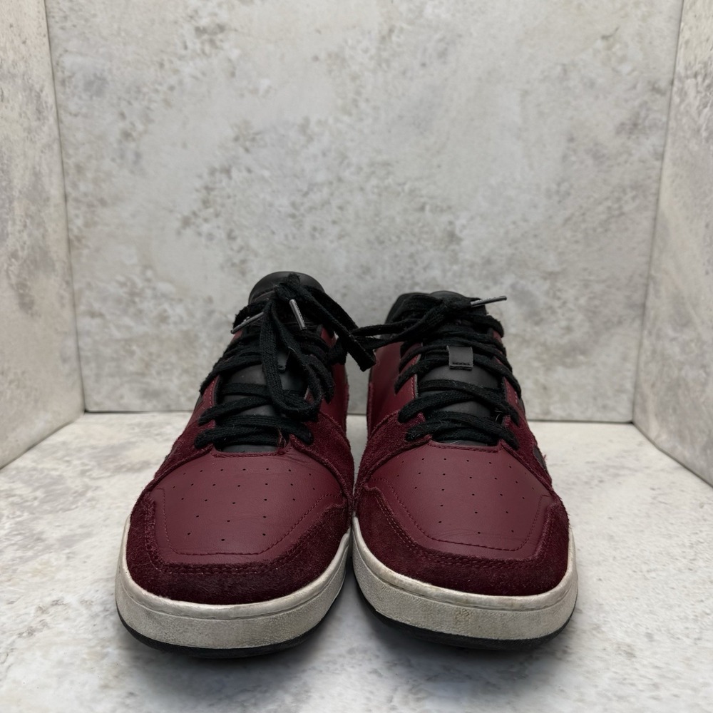 Osiris Men's 10 BOB Leather Suede Skate Shoes Burgundy Low Top Sneakers - Picture 3 of 7
